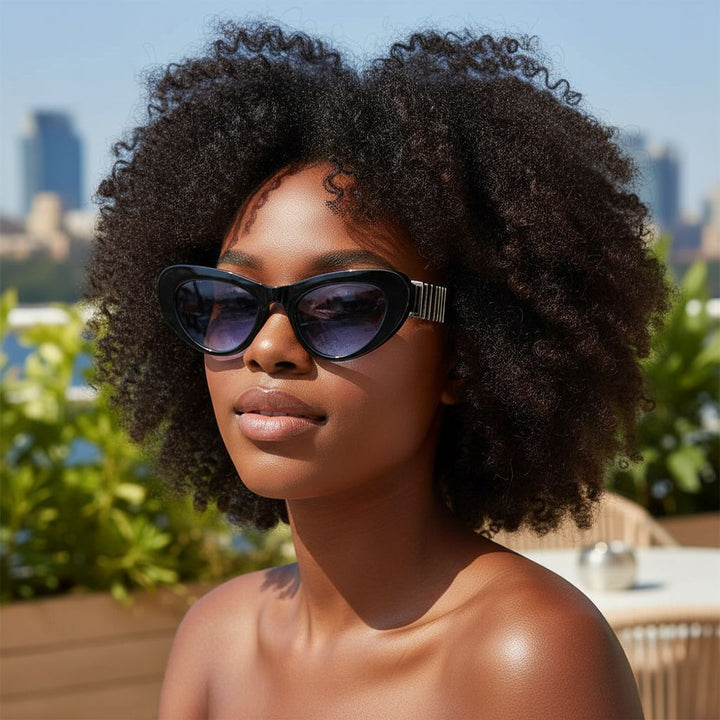 Women's Designer Sunglasses with Luxurious Metal Frame and Stylish Decorations Bowlift