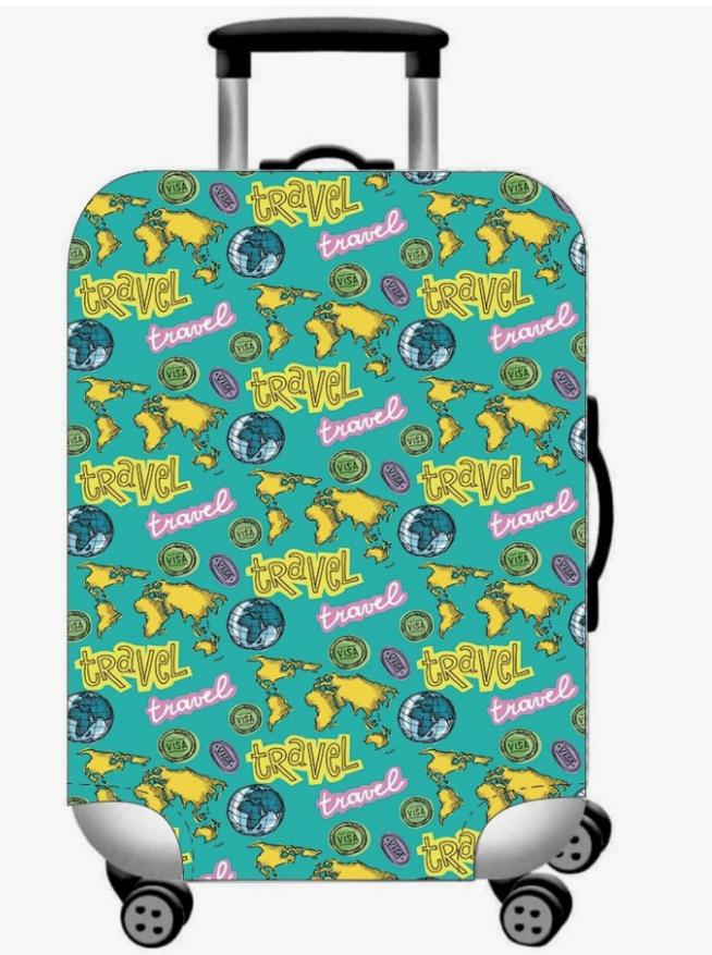 Unisex nan elastic suitcase cover with 3D dog design for trolley, stretchy and scratch-resistant Bowlift