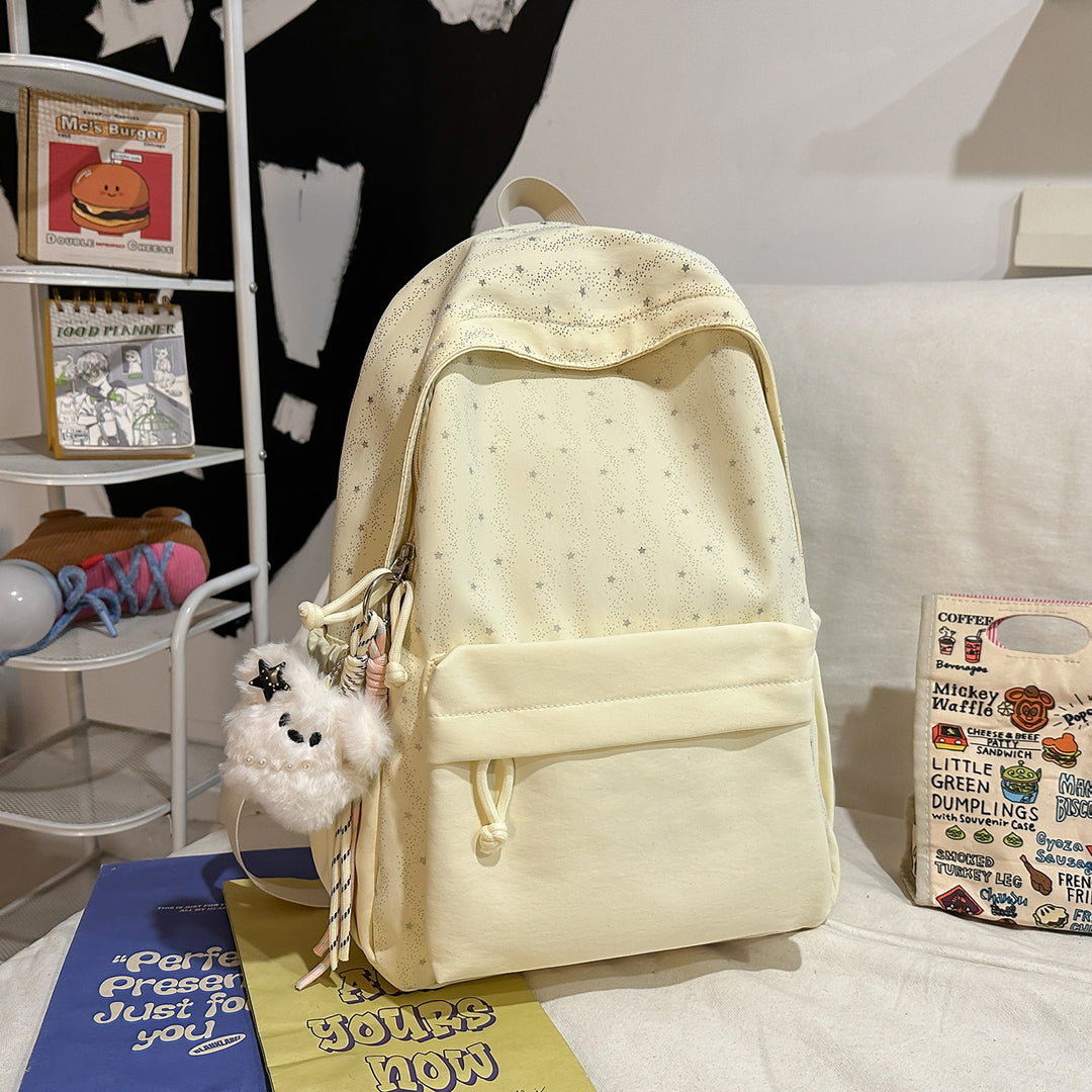 Backpack with Cute Star Design and Practical Storage Bowlift