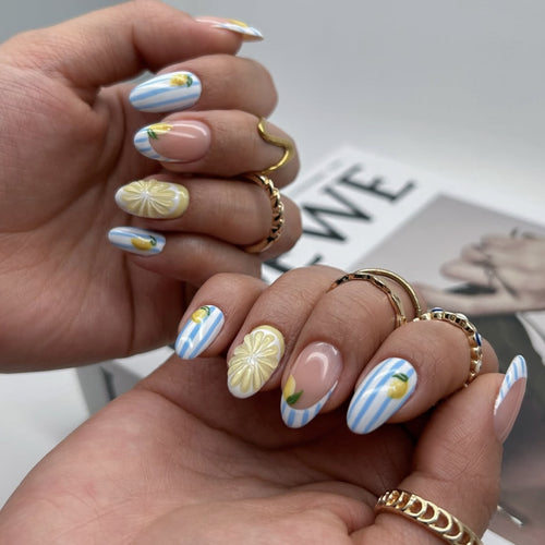 Artful Nail Art with Floral and Colorful Design Bowlift