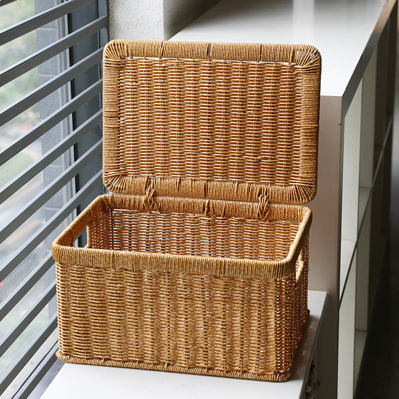 Natural Woven Storage Chest Bowlift