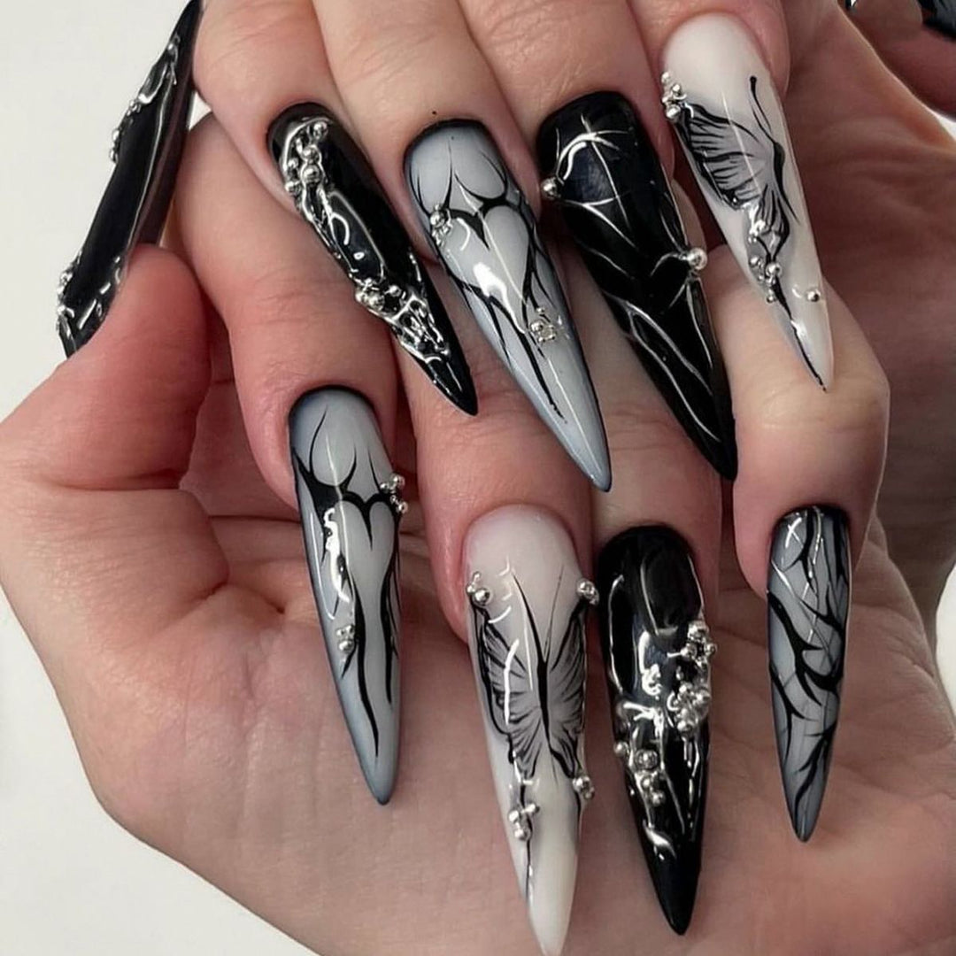 Artful Nail Tips with Modern Patterns Bowlift