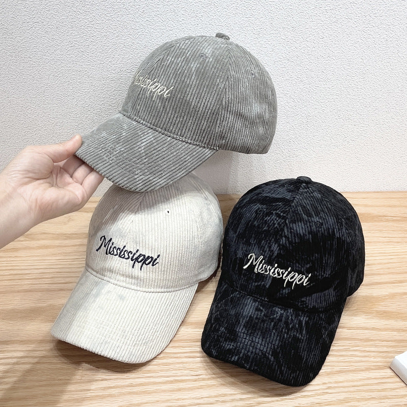 Women's Corduroy Visor Cap Bowlift