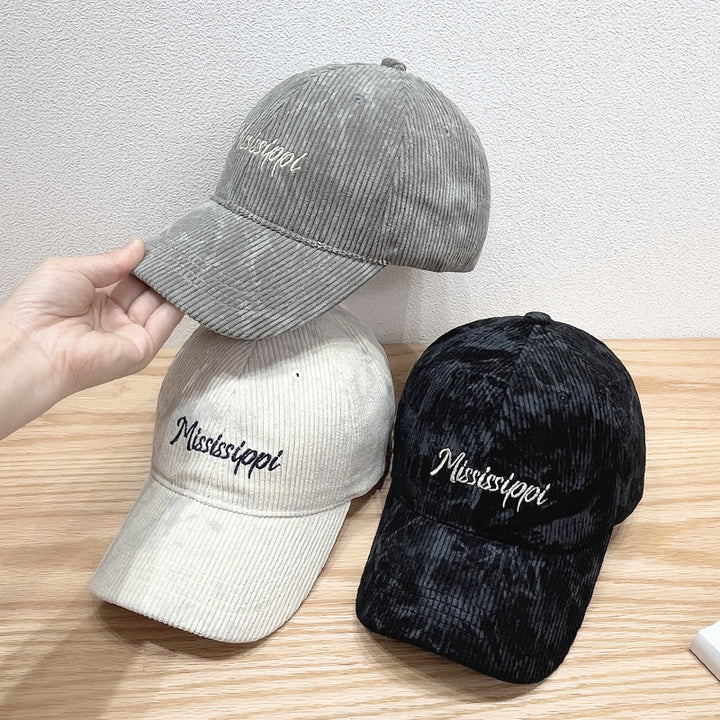 Women's Corduroy Visor Cap Bowlift