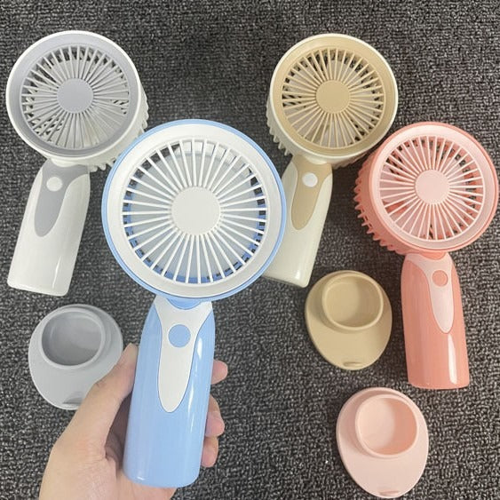 Unisex Portable Mini Hand Fan with USB Charging Function and Ergonomic Grip Bowlift