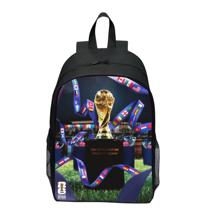 Backpack with Striking Sports Motif Bowlift