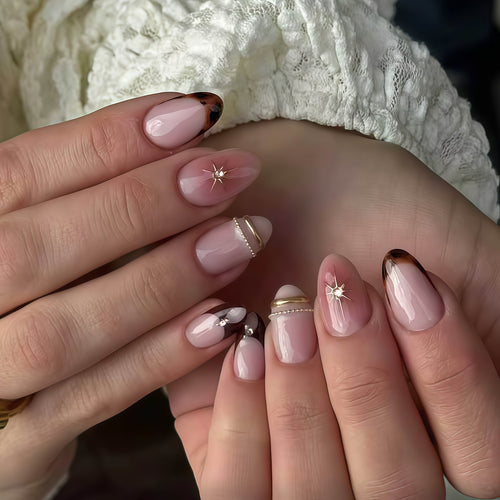 Glamorous Decorative Press-On Nail Art Bowlift
