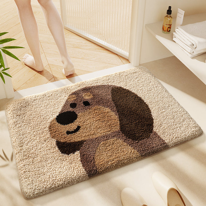 Cute Cartoon Cat Bath Rug Bowlift