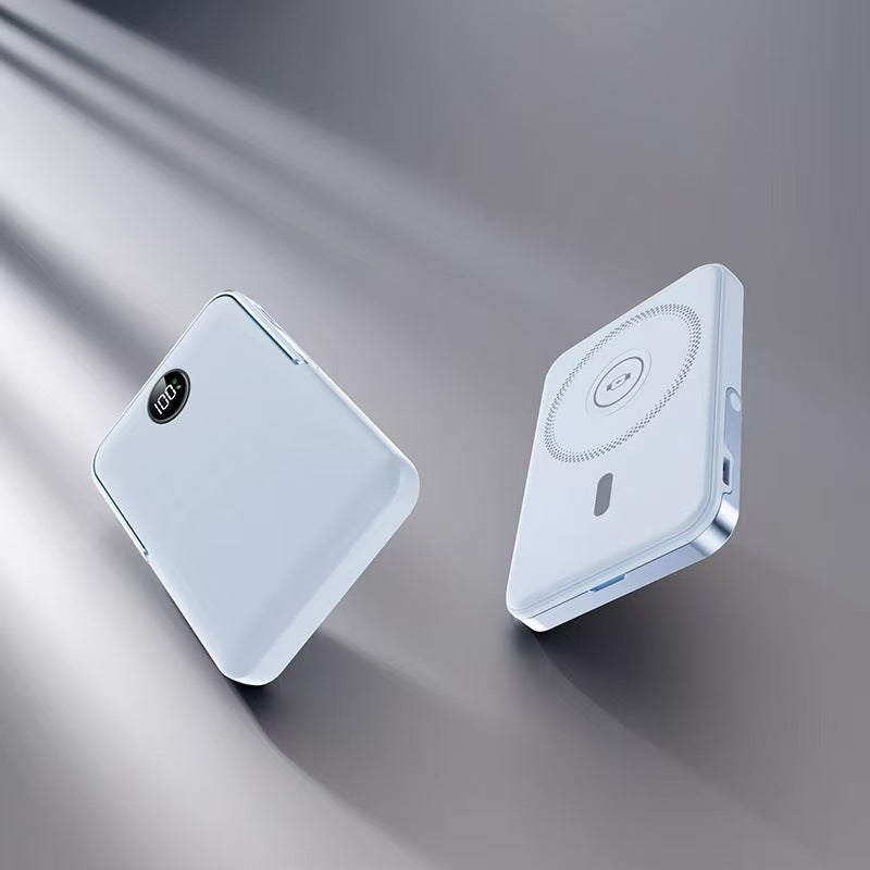 Power bank with intelligent LCD display and wireless charging function Bowlift