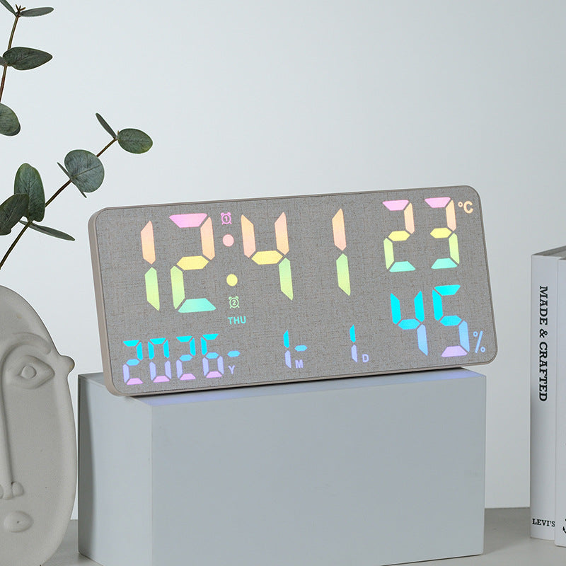 Digital Thermo-Hygrometer Alarm Clock Bowlift