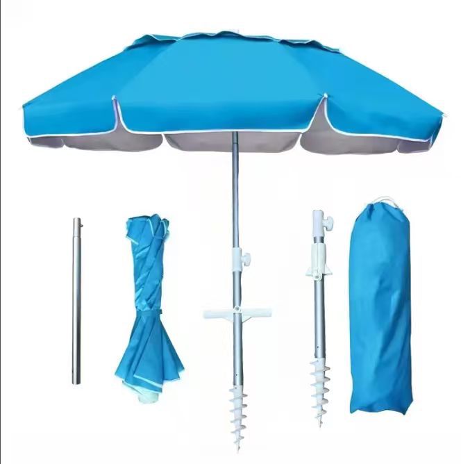 Ladies foldable sunshade with stable ground anchoring Bowlift