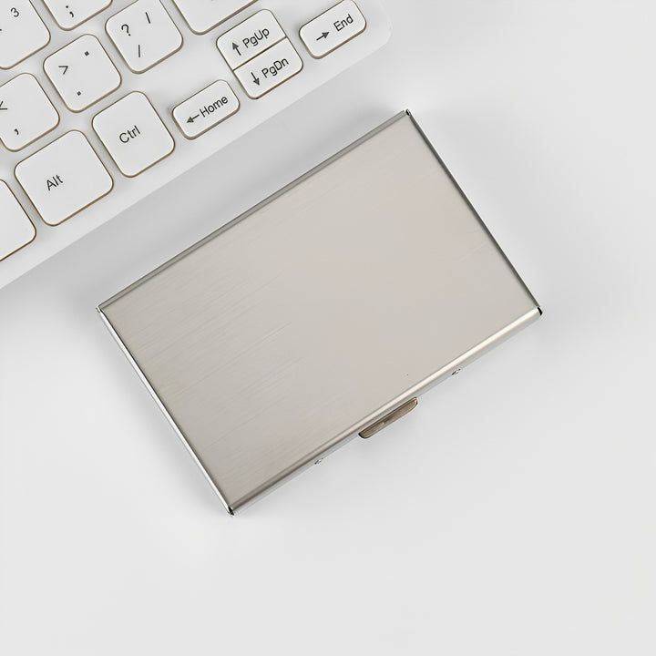 Premium Slim Aluminum Business Card Holder