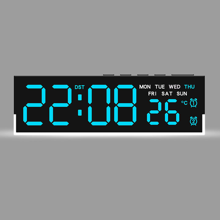 Digital watch with integrated thermometer and weekday display Bowlift