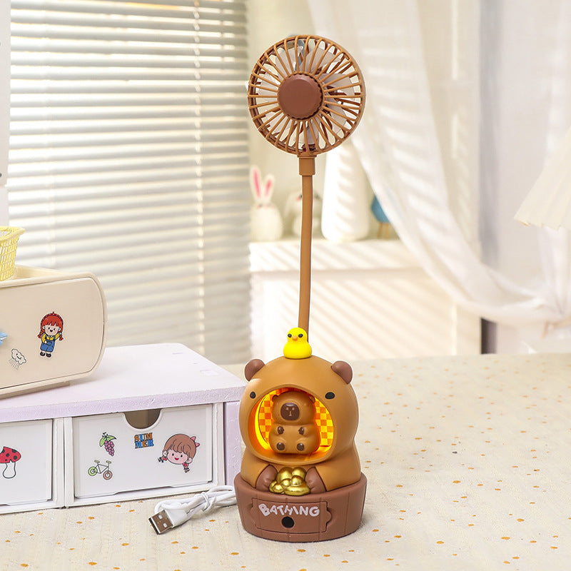 Women's Portable Mini Fan in Cute Bear Design Bowlift