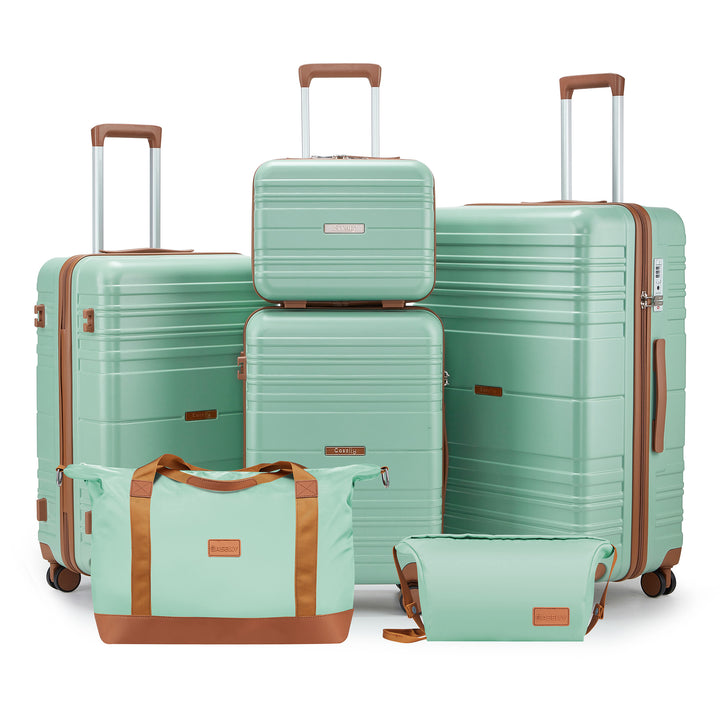 Unisex Versatile Expandable Hard Shell Travel Luggage Set Bowlift