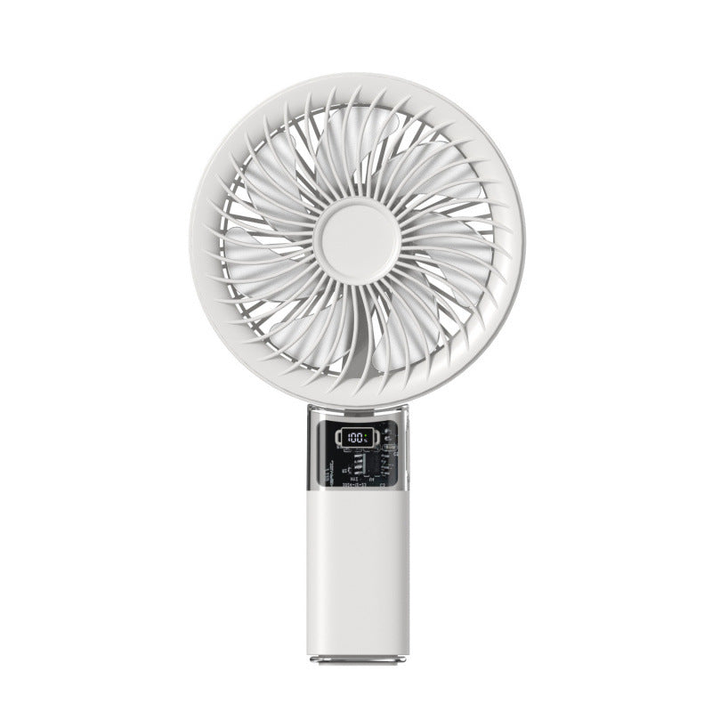 Women portable mini fan with digital display and variable speed control Bowlift