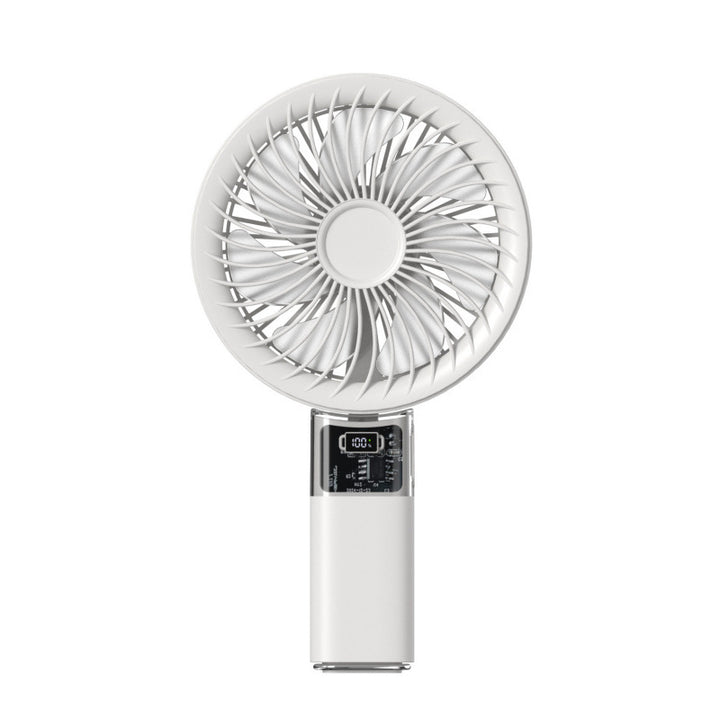 Women portable mini fan with digital display and variable speed control Bowlift