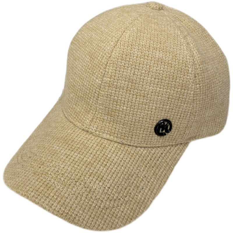 Women's Textured Cotton Baseball Cap Bowlift