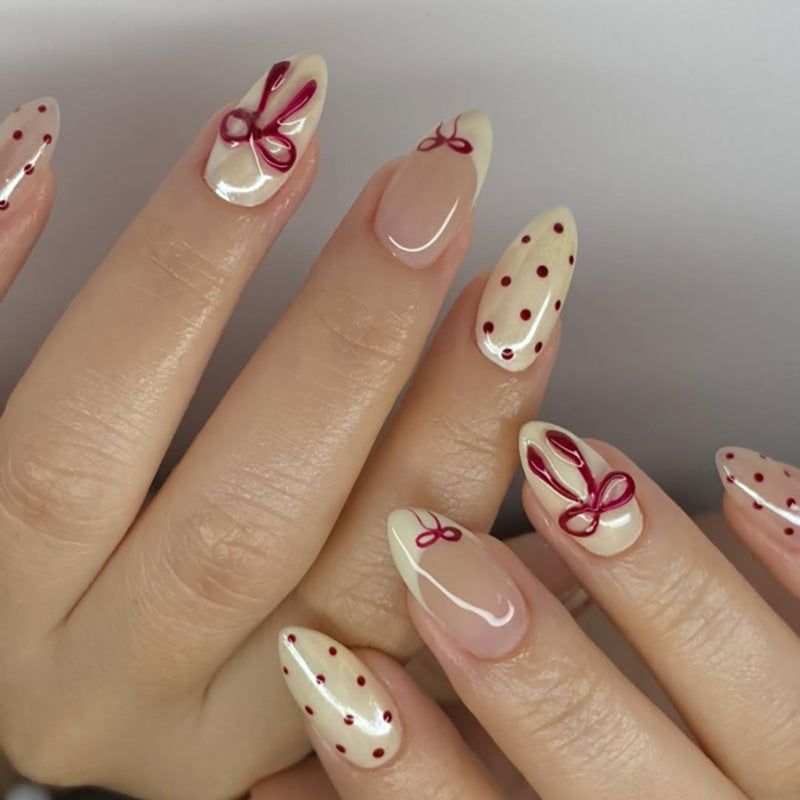 Artistic Nail Art with Cute Bow Decorations Bowlift
