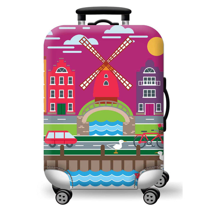 Geometric Travel Hard Shell Suitcase Bowlift