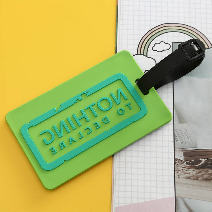 Unisex Luggage Tag with Motivating Holiday Message Bowlift