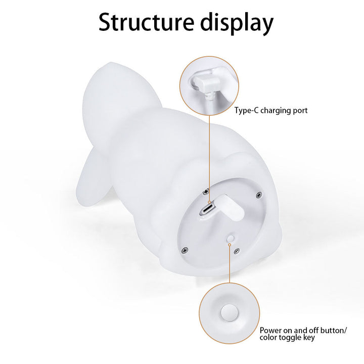 BowLift | Contemporary Creative Rabbit PE LED Table Lamp for the Bedroom