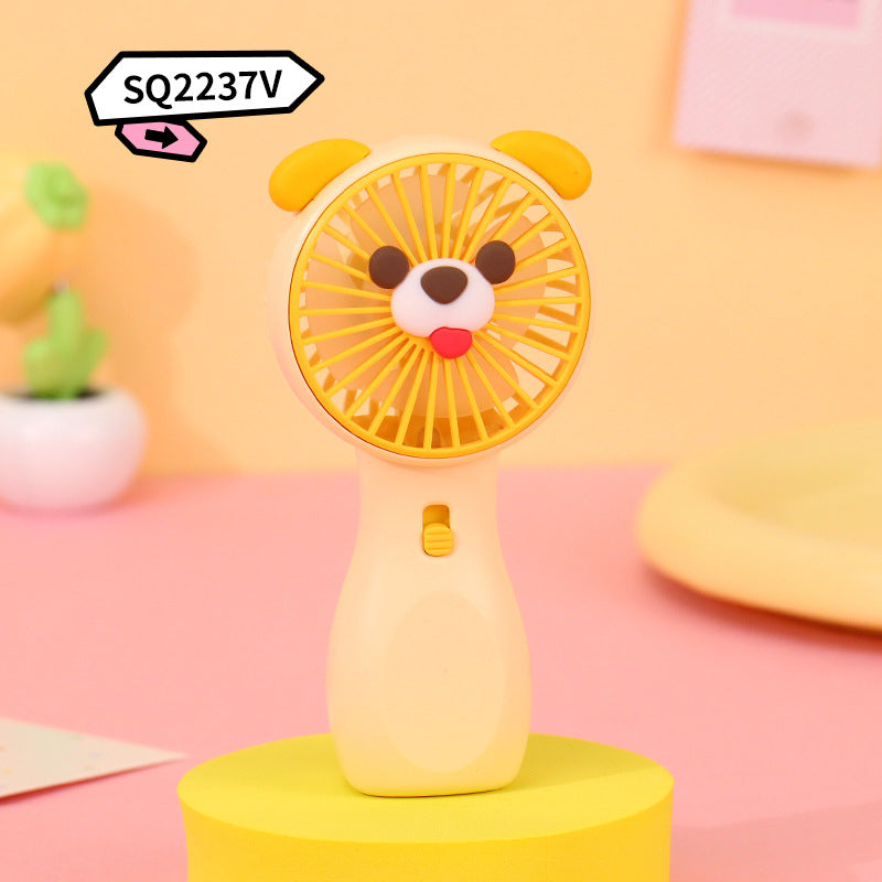 Women Portable Handheld Fan with Animal Motif Bowlift