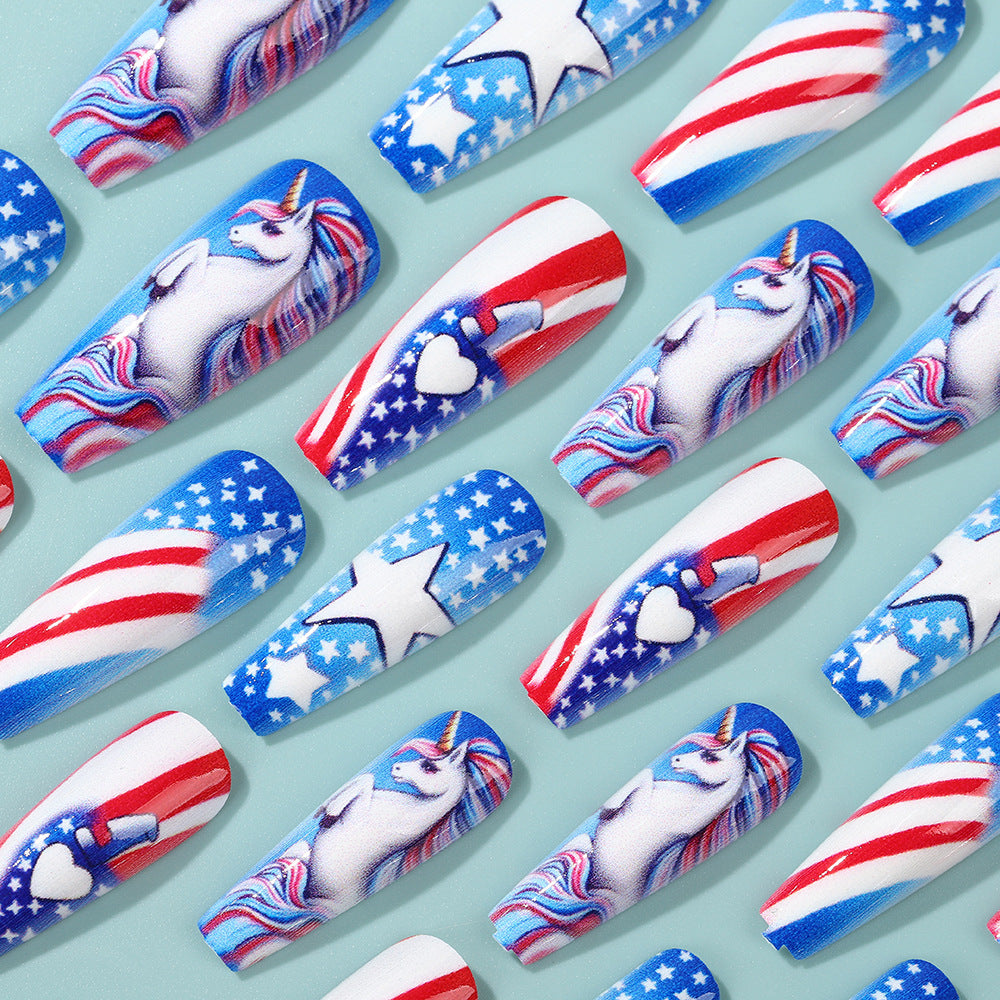 Creative nail art with patriotic designs Bowlift