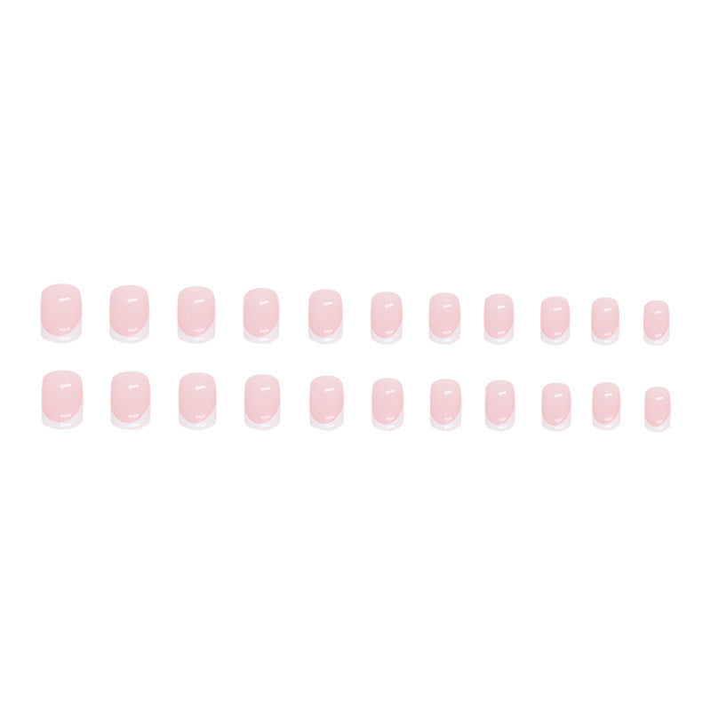 Elegant French Tip Acrylic Nail Set Bowlift