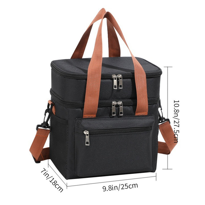 Insulated Multi-Compartment Lunch Cooler Tote