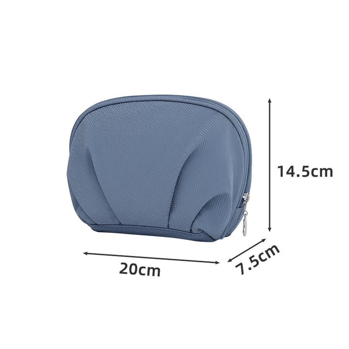Multi-Compartment Travel Makeup Pouch Bowlift