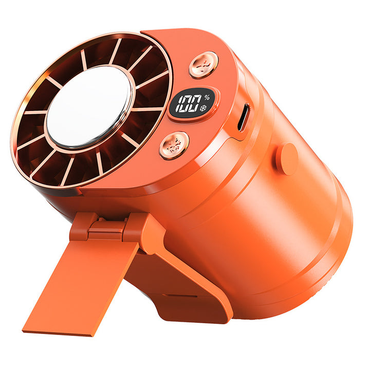Women's compact table fan with multifunctional LCD display Bowlift