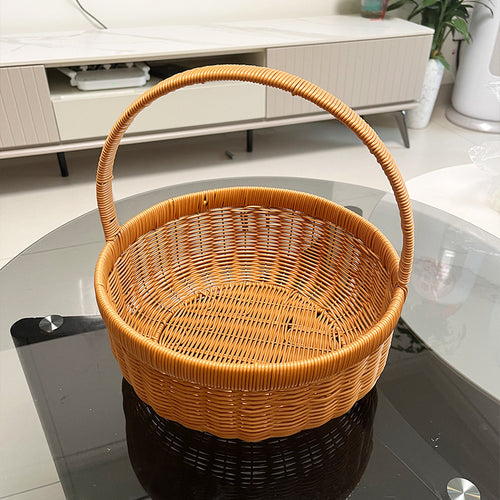 Handwoven Natural Decorative Basket Bowlift