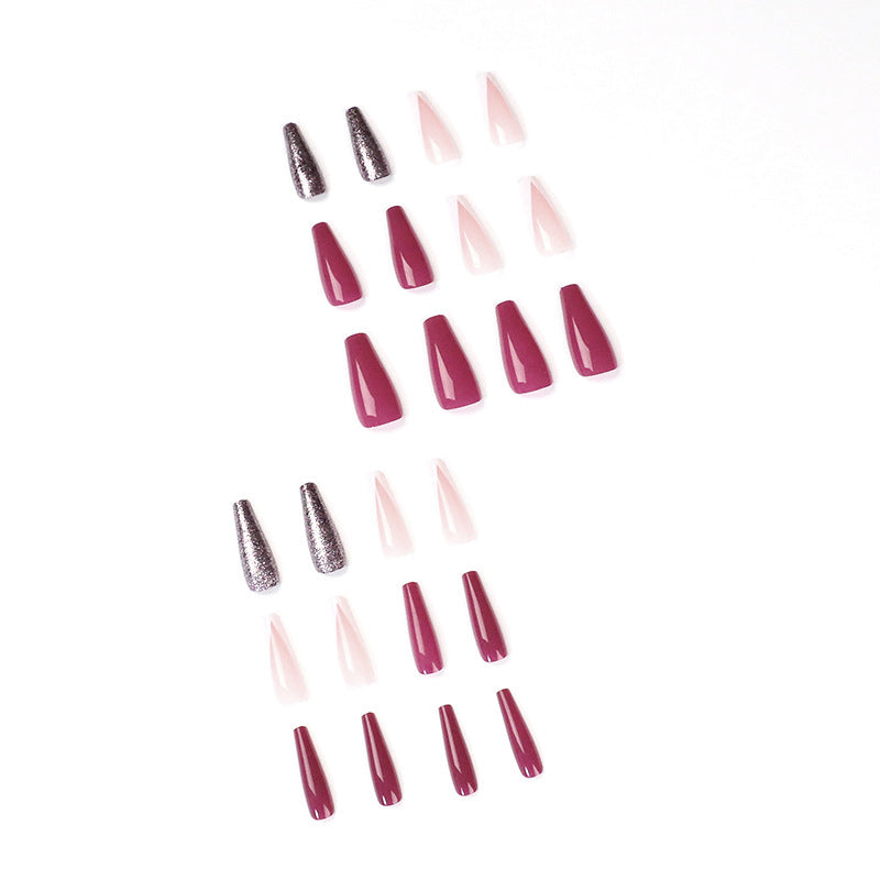 Artful Nail Extensions with Glamorous Glitter Effects Bowlift