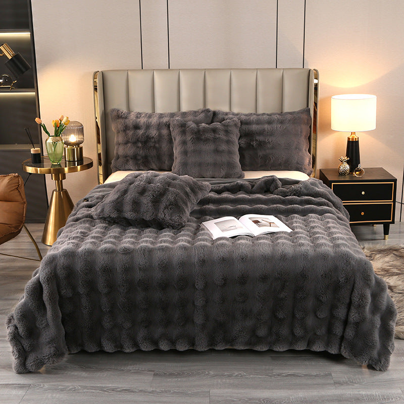 Luxury Fuzzy Faux Fur Blanket