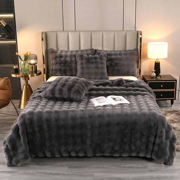 Luxury Fuzzy Faux Fur Blanket
