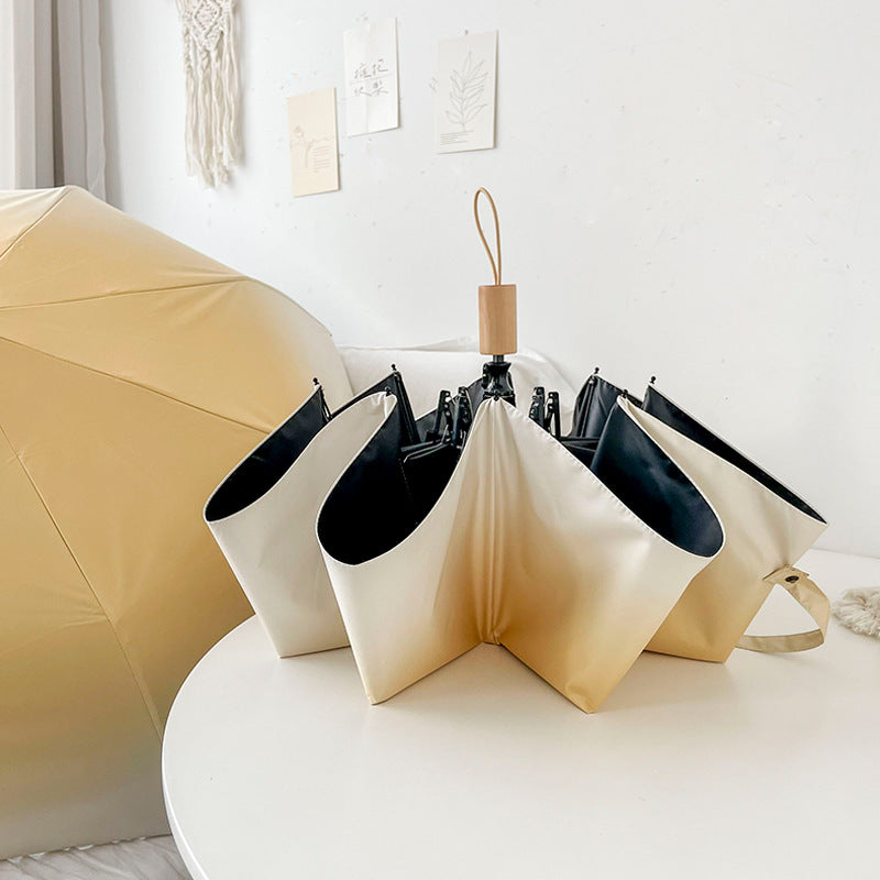 Ladies Folding Umbrella with Practical Double Folding Technique Bowlift