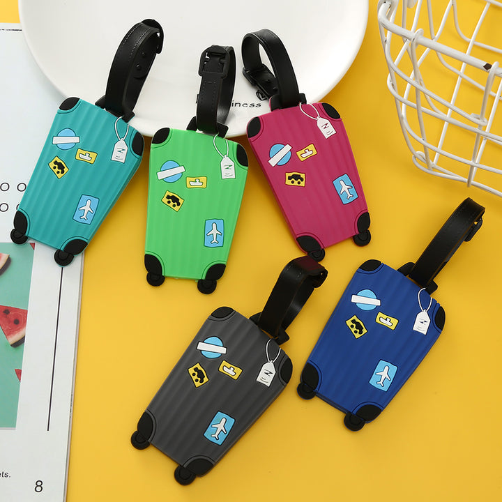 Unisex Luggage Tag in Modern Suitcase Design Bowlift