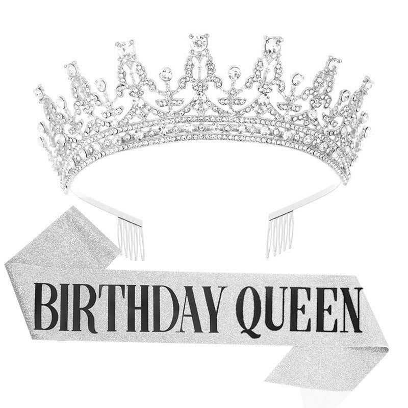 Women's Sparkling Crown and Sash Set Bowlift