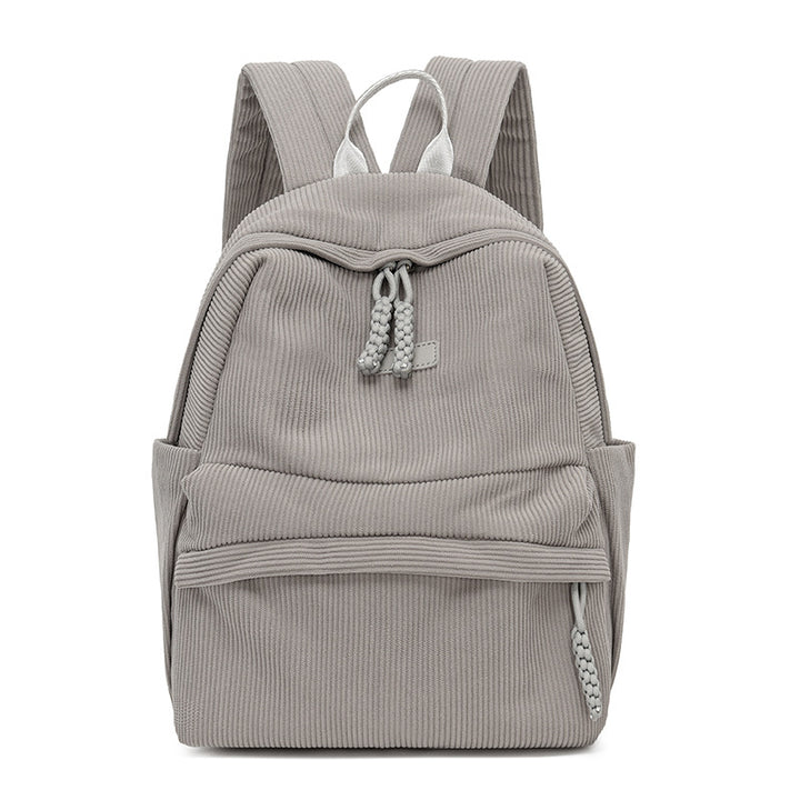 Stylish Corduroy Backpack Bowlift