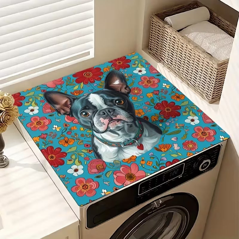 Dog-Themed Laundry Machine Cover