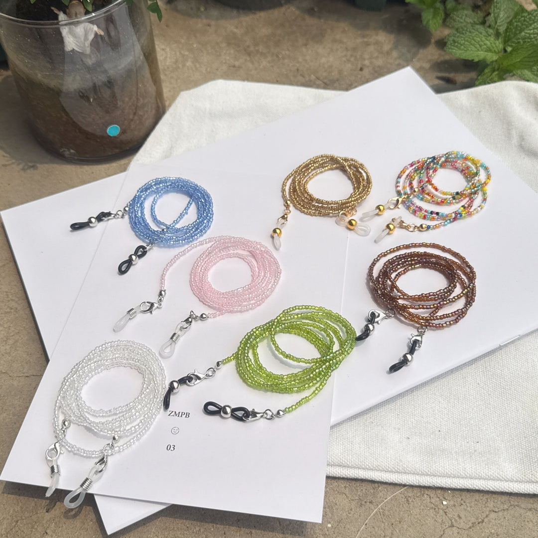 Colorful Bead Eyewear Chain Bowlift
