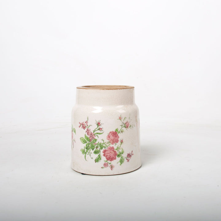 Decorative flower pot with floral decoration Bowlift