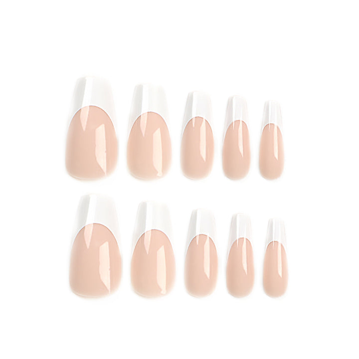 Artful nail extensions with elegant French tips Bowlift