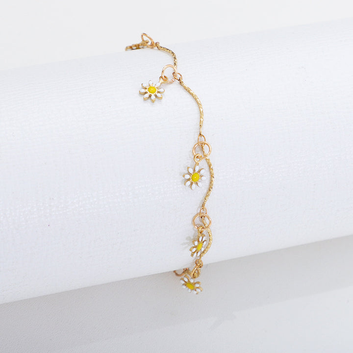 Floral Charm Anklet Bowlift