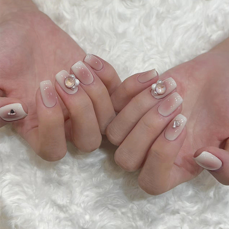 Ombre Press-On Nails with Glossy Finish Bowlift