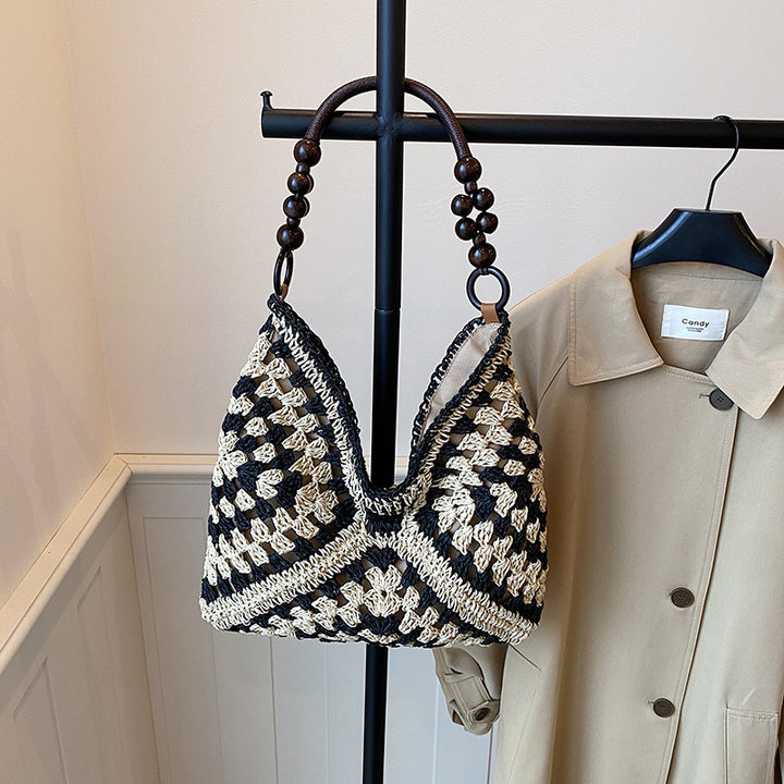 WoChic Boho Crochet Handbag Bowlift