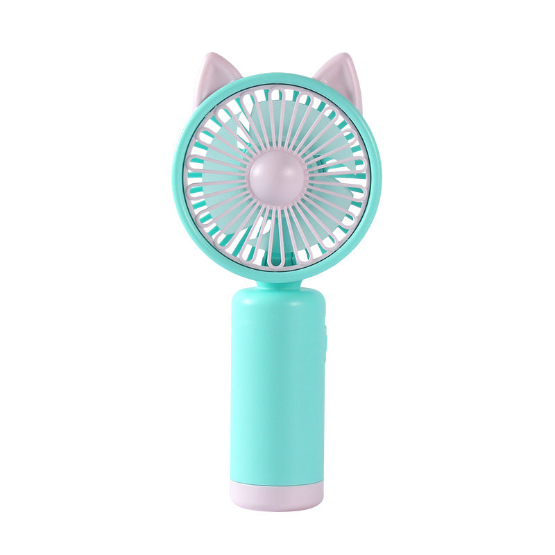 Women's portable hand fan with cute bunny ears design Bowlift
