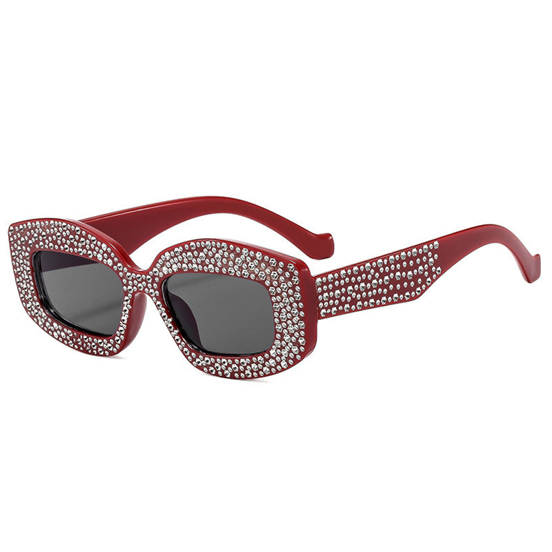 Women striking sunglasses with glamorous rhinestones Bowlift