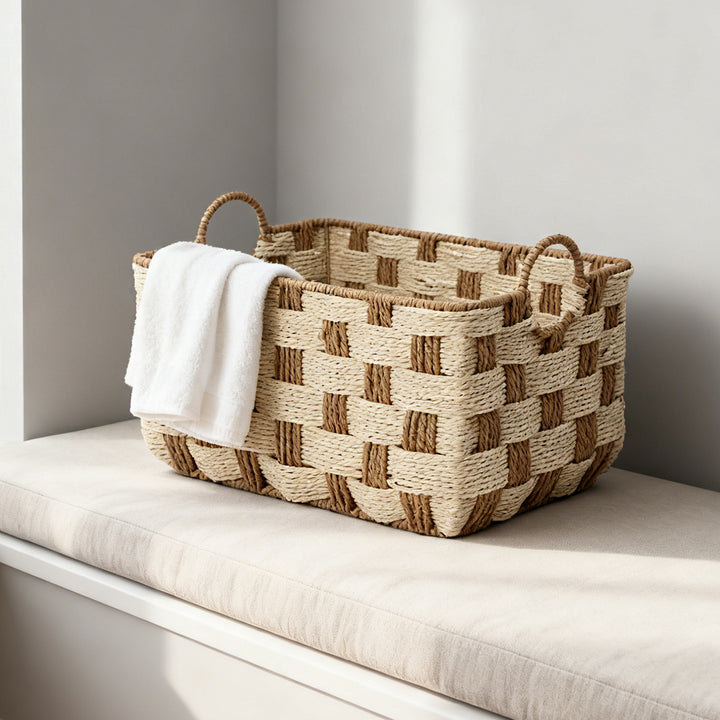 Handwoven storage basket Bowlift